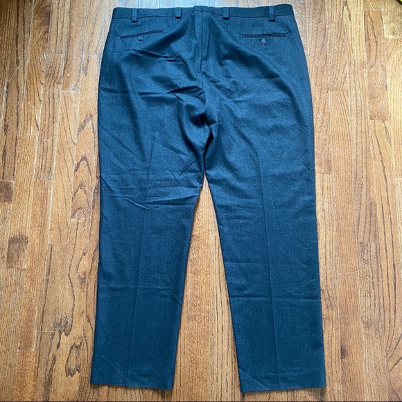 Lauren Ralph Lauren Dress Pants Mens Size 44 Wool Charcoal Grey Trousers - Picture 5 of 14
